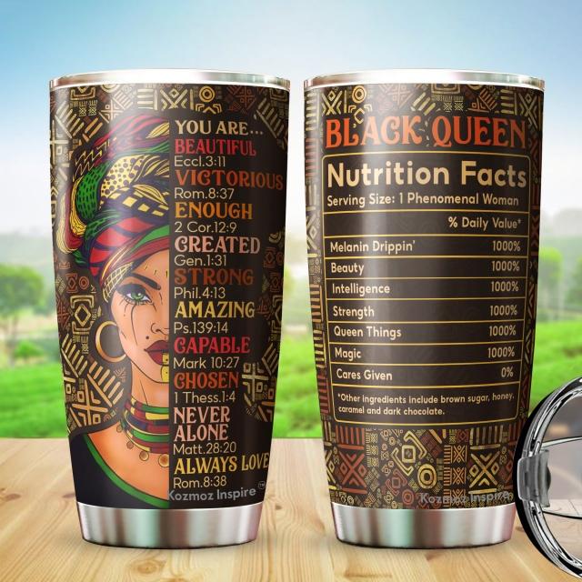 Black Queen Nutrition FactsTumbler 20oz 5